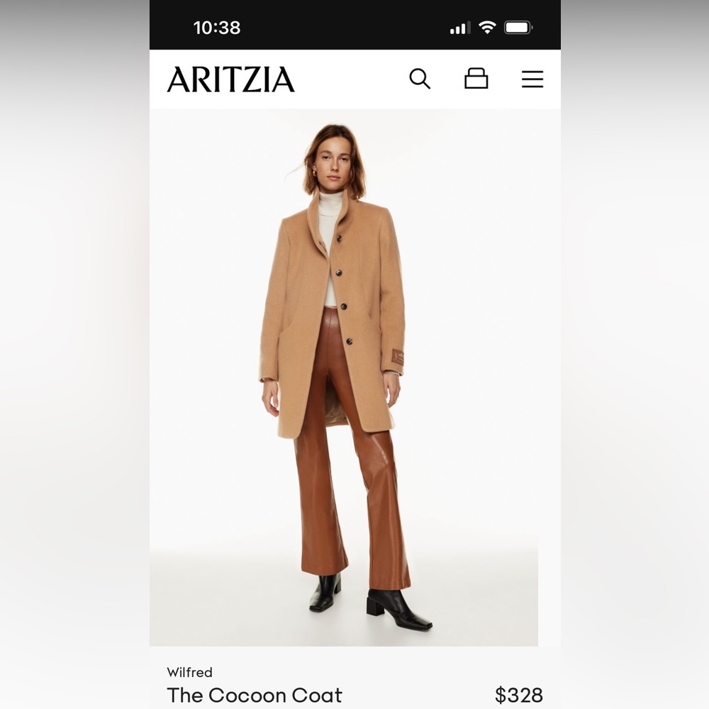 Wilfred cocoon coat XS size